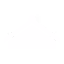 White house roof gable icon with a central peak and symmetrical sides against a black background.