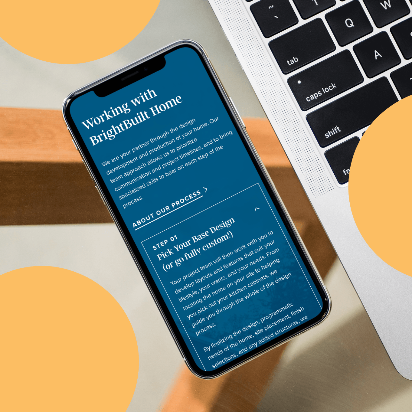 BrightBuilt Home project page on their new Webflow site