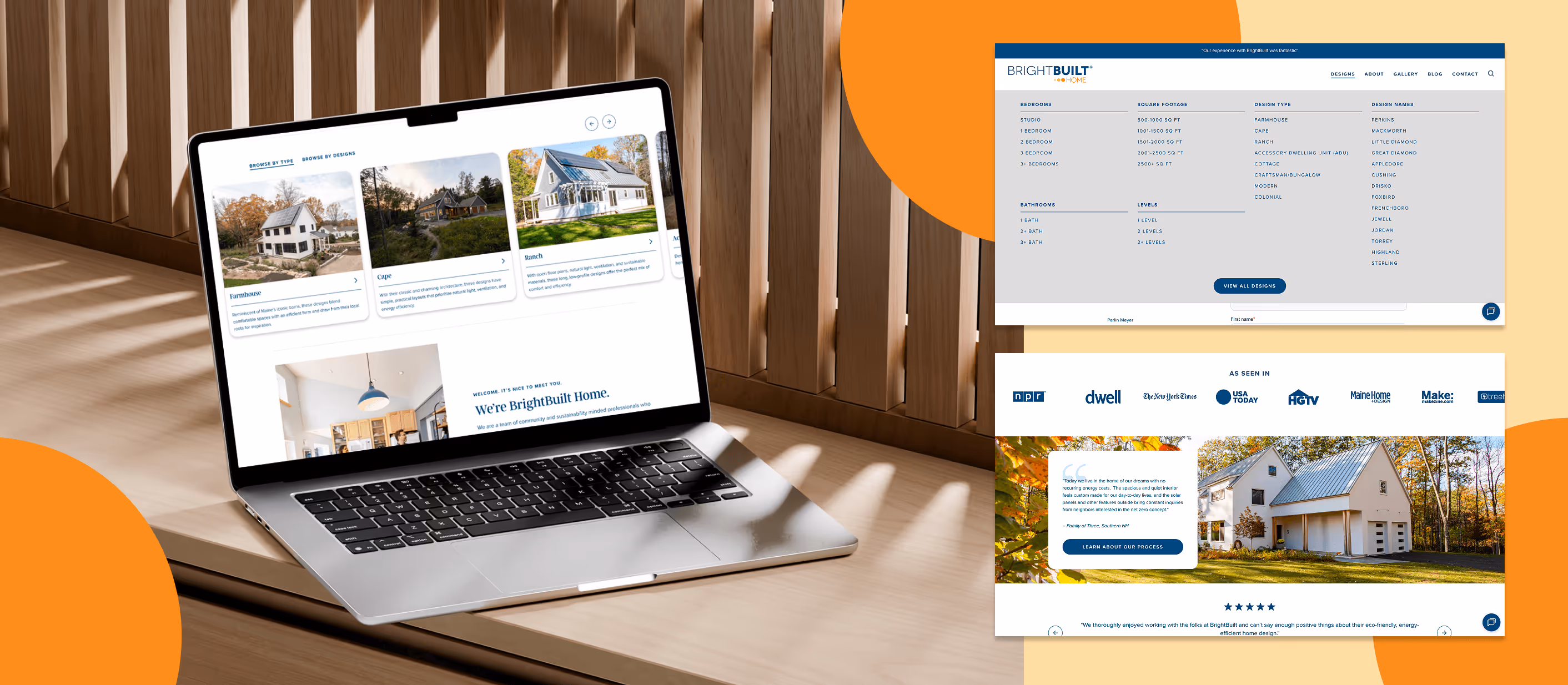 BrightBuilt Home website screen