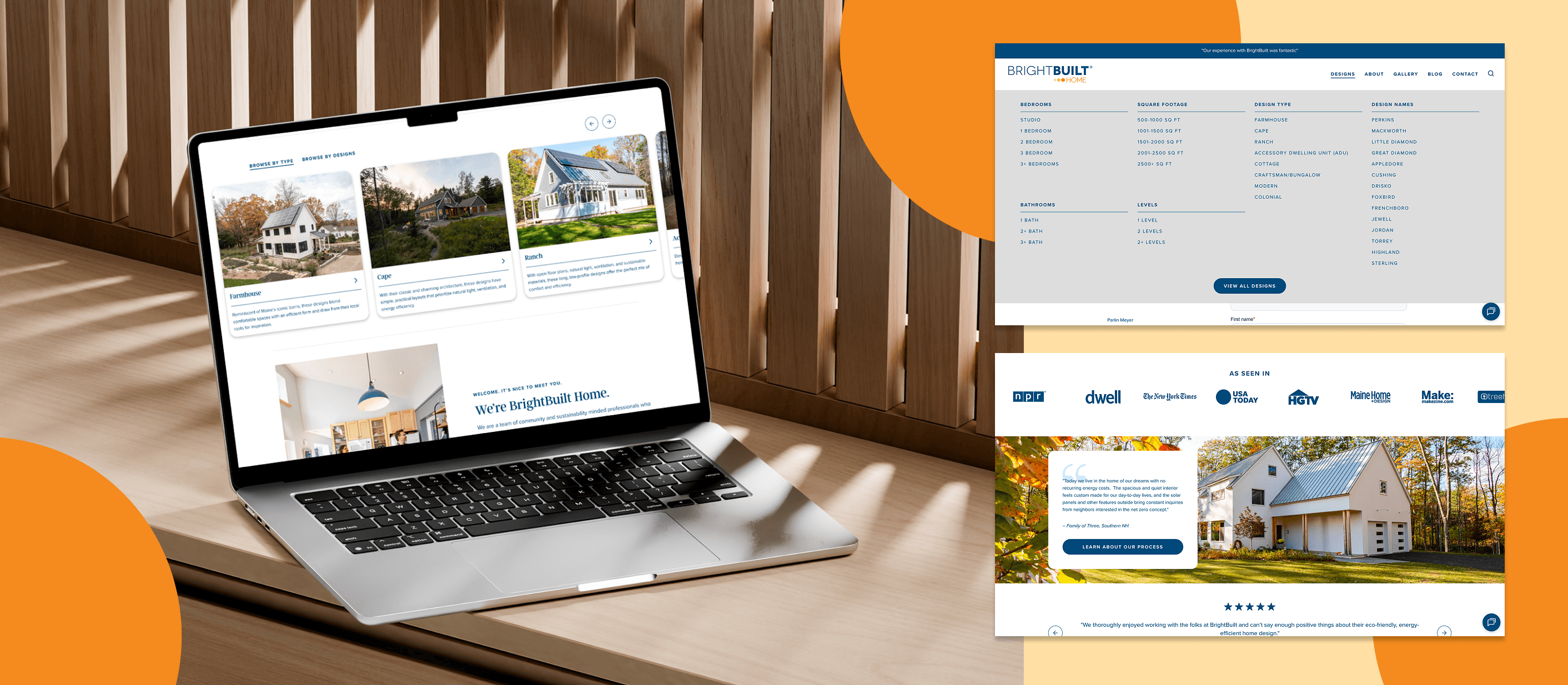 BrightBuilt Home website screen