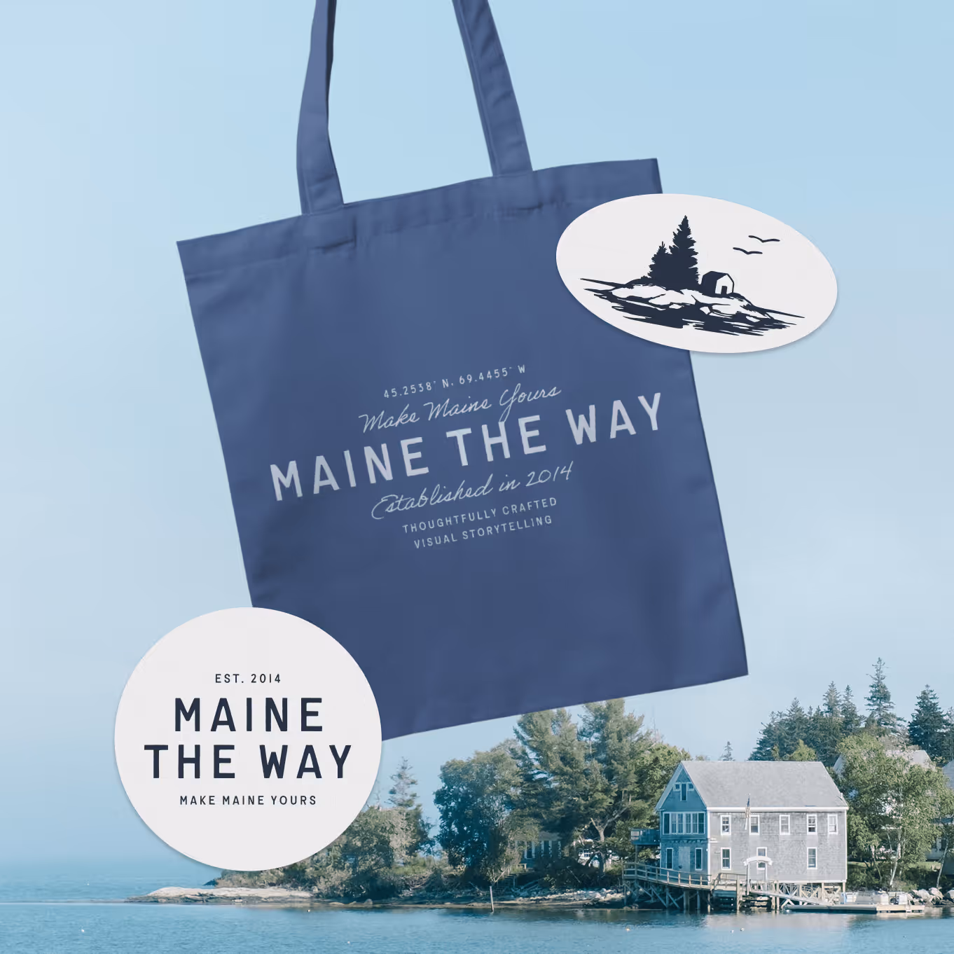 Vernacular's brand refresh work for Maine The Way