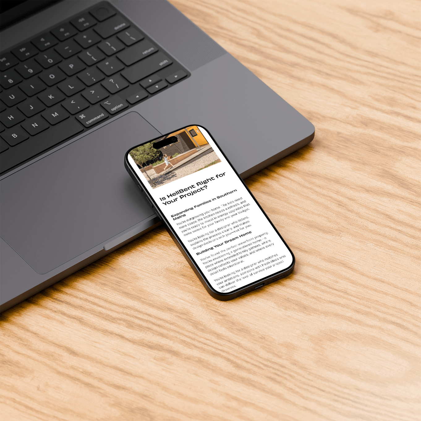 HellBent Studio brand application