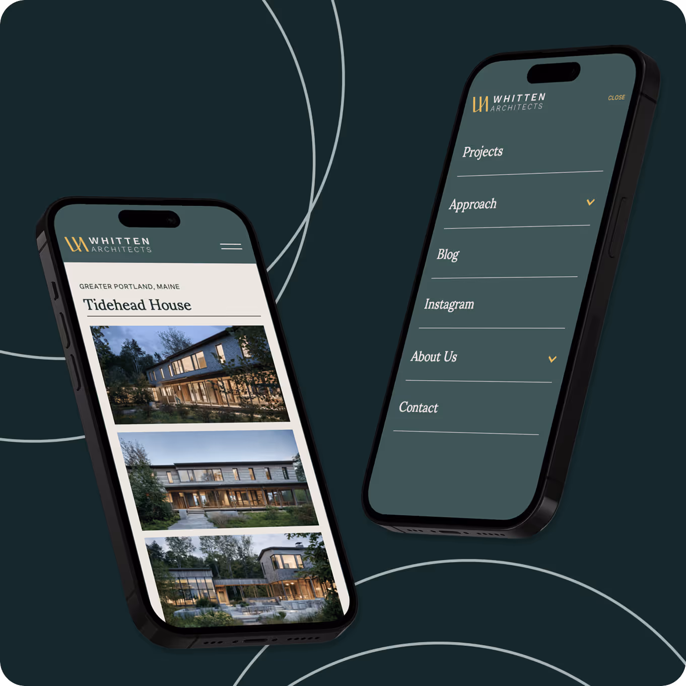 Whitten Architects website page