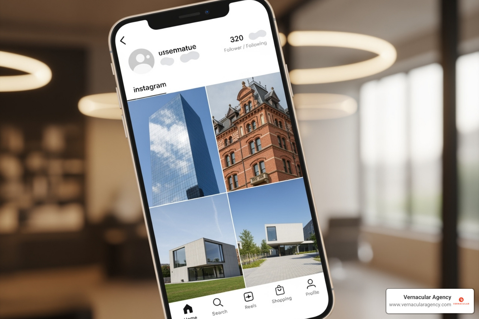 architect's Instagram profile - Lead generation for architects