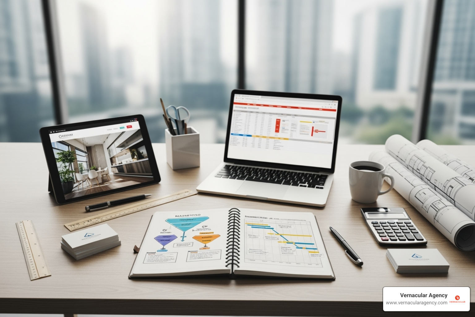 A digital marketing dashboard for an architecture firm - marketing plan for architecture firm