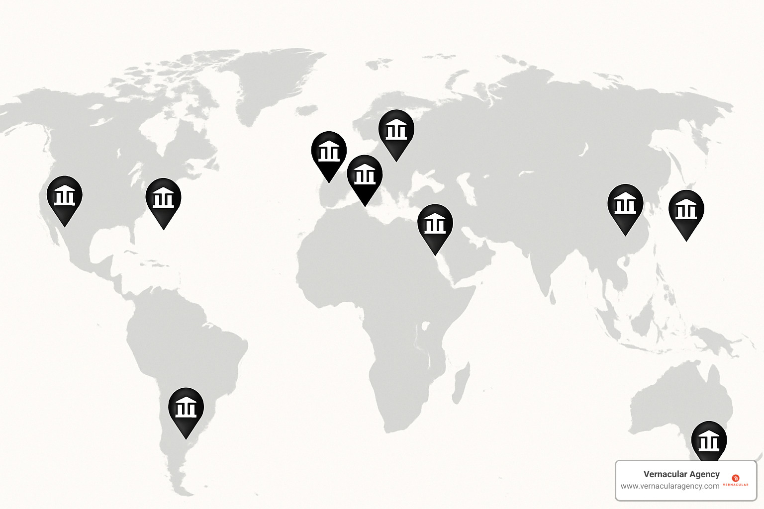world map illustration showing global architecture and design websites - architecture and design websites