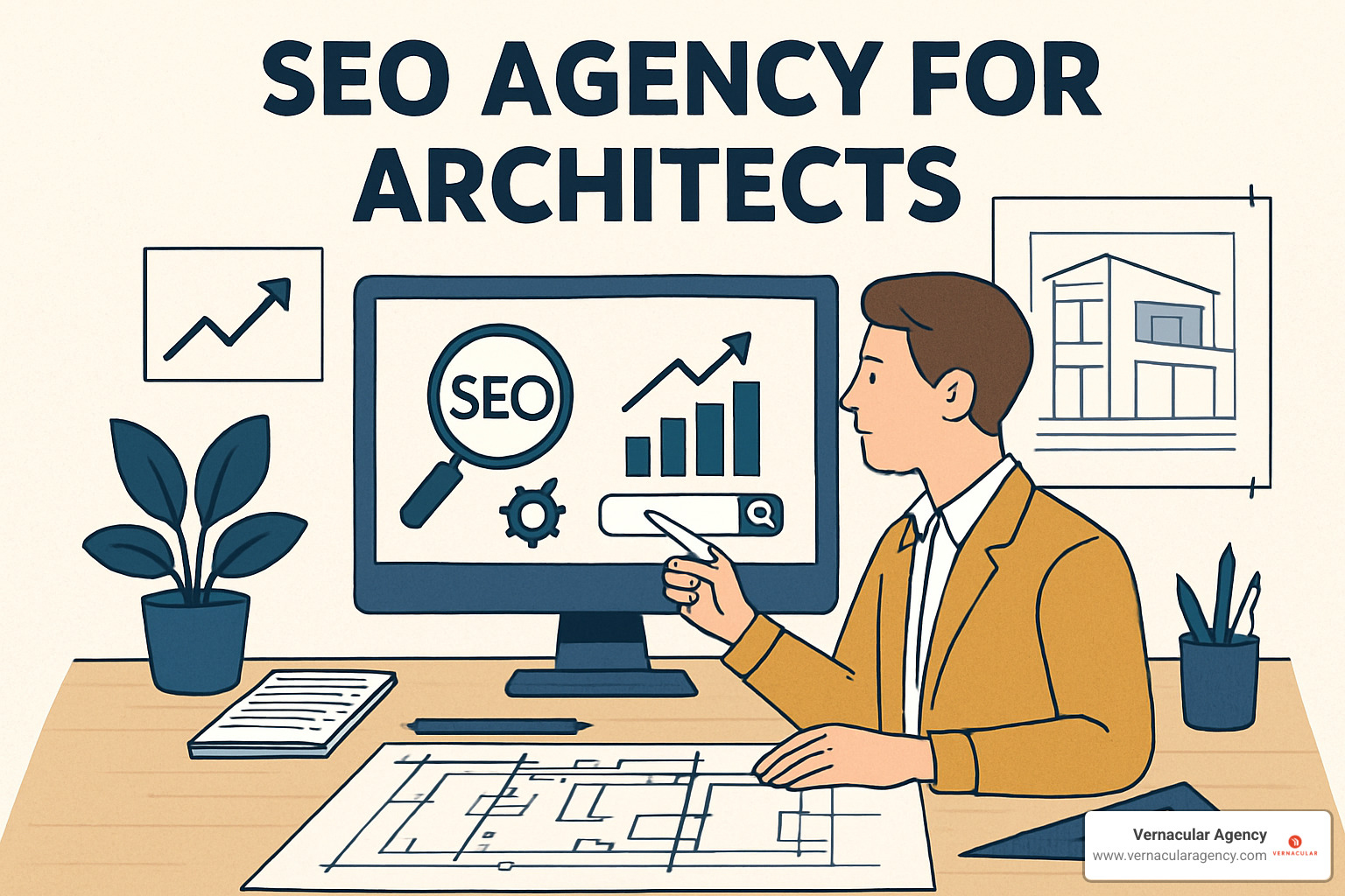 Local map pack showing architecture firms - SEO agency for architects