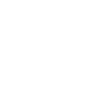 Pinterest social media icon in red and white.