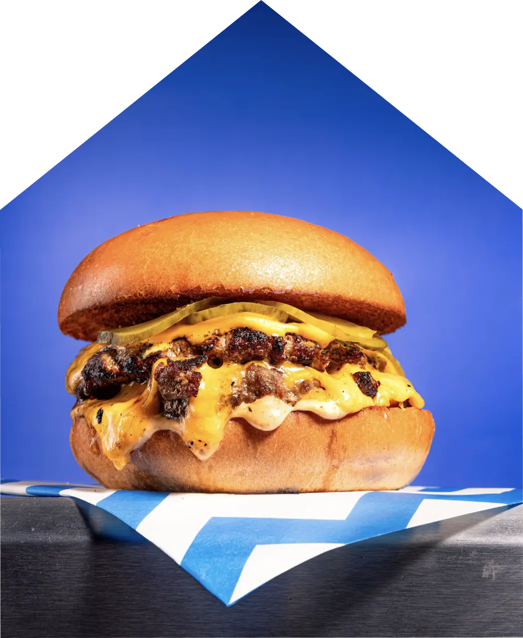 A nice juicy burger yum