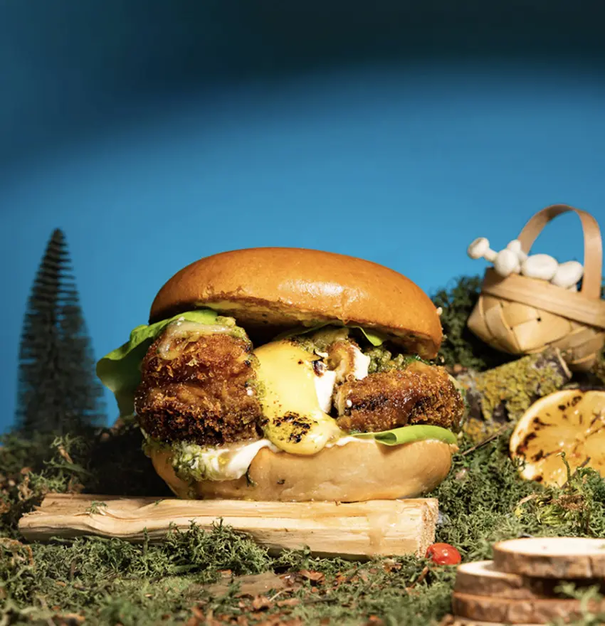 Sai's Butter Chicken Burger