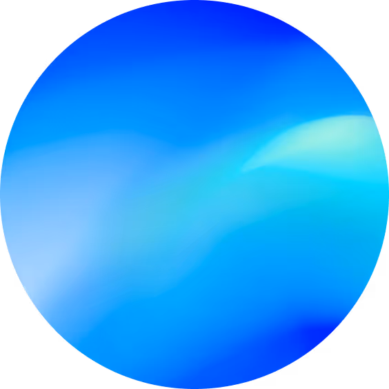 Blue circular gradient with light and dark shades blending smoothly.