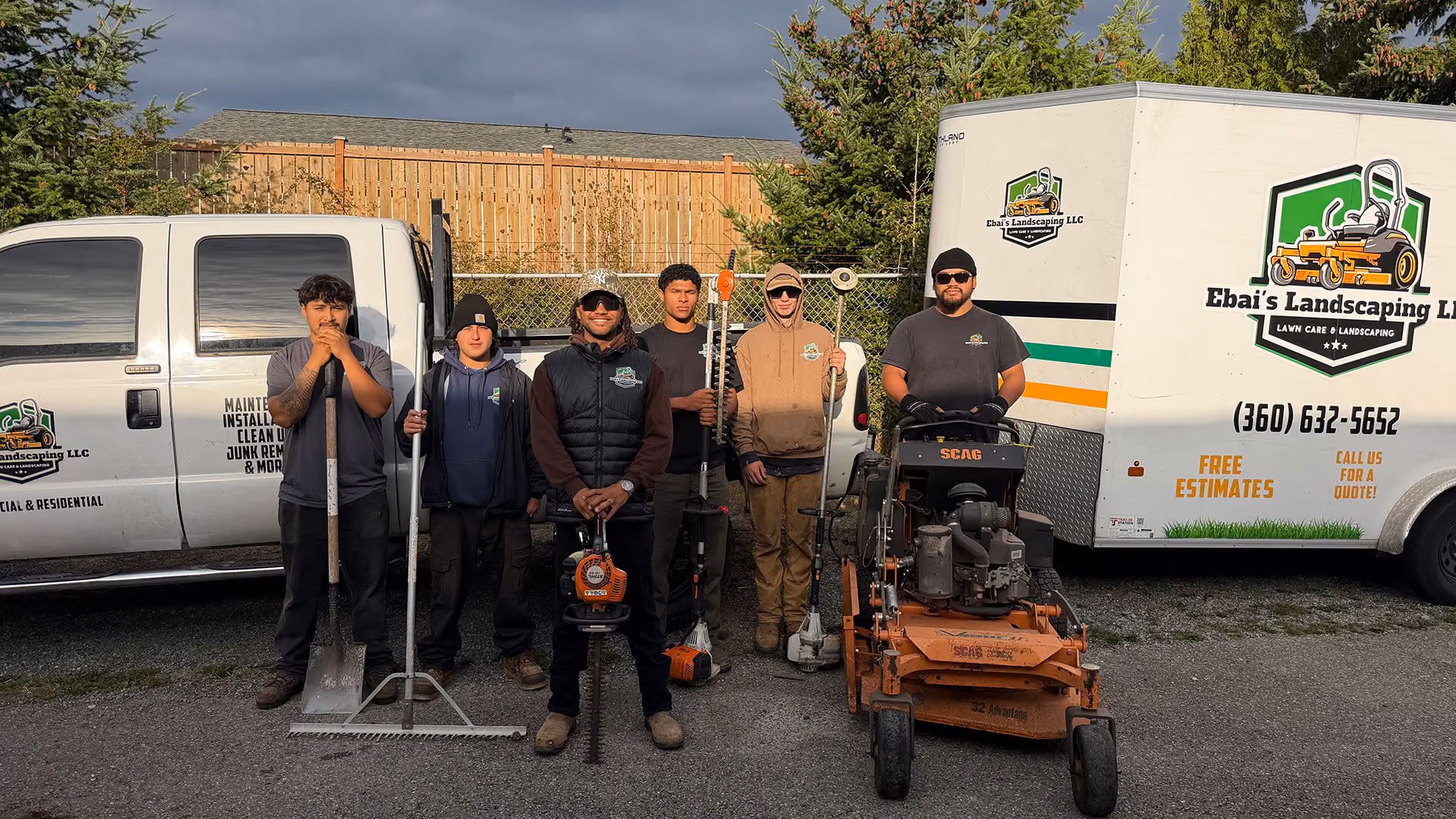 About Ebai’s Landscaping in Oak Harbor, Washington providing professional lawn care, landscaping, and design and build services
