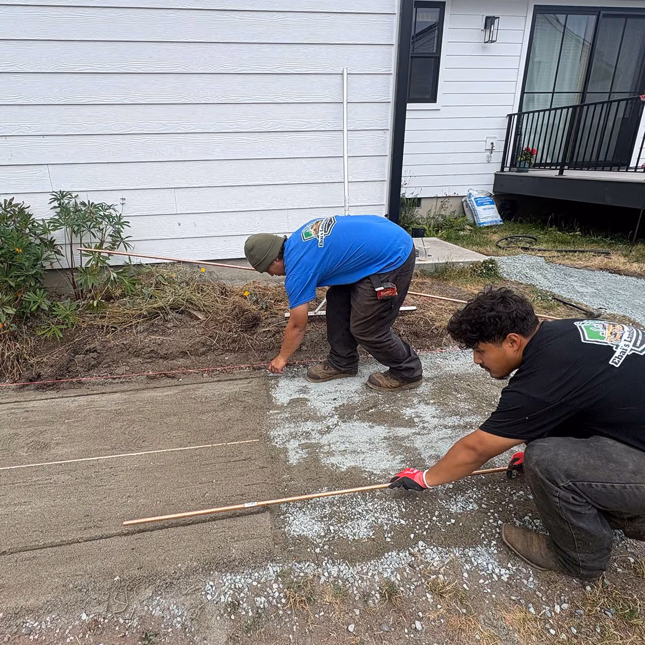 Outdoor transformation project lawn and landscape design