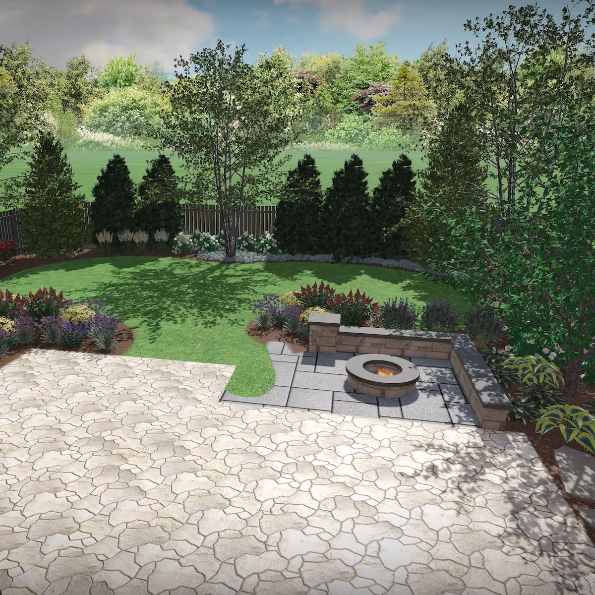 shrub pruning and landscape detailing by C+I Services Illinois
