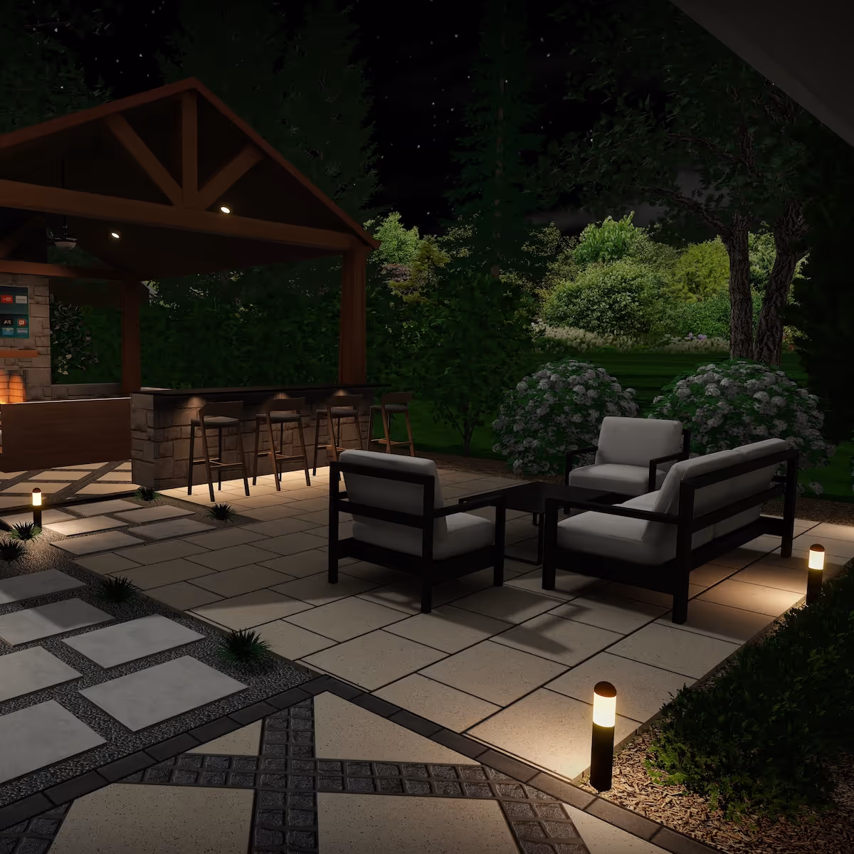 outdoor living space design + installation western suburbs Chicago