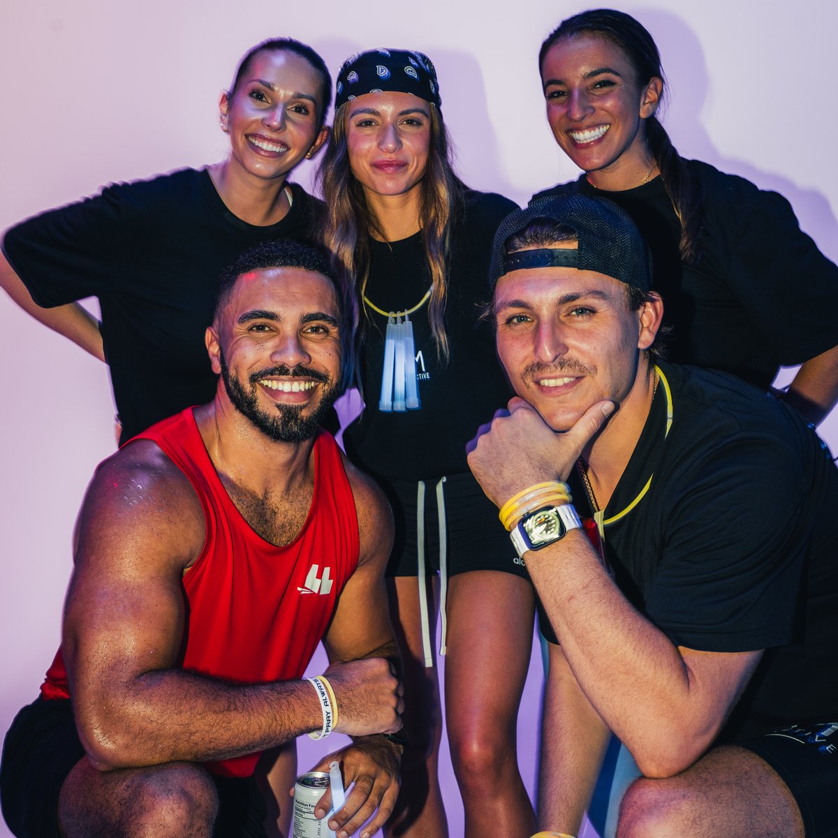 Midnight Moves event — group of attendees at wellness night run