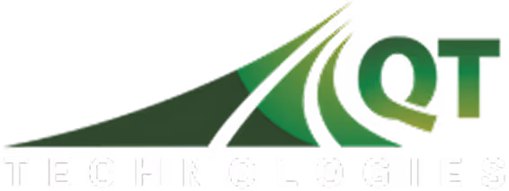 QT Technologies logo with stylized green 'QT' and the word TECHNOLOGIES below.