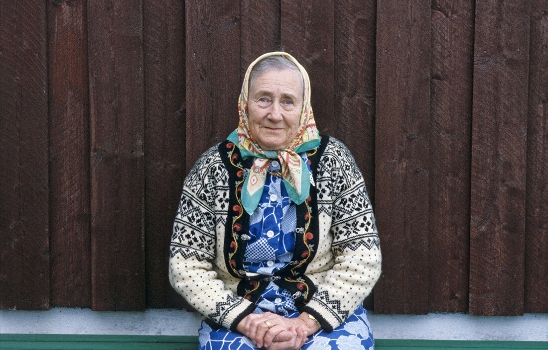 Alida Nilsen fra Lånan i 1982. Foto: Helge A. Wold/Norges arktiske universitetsmusem