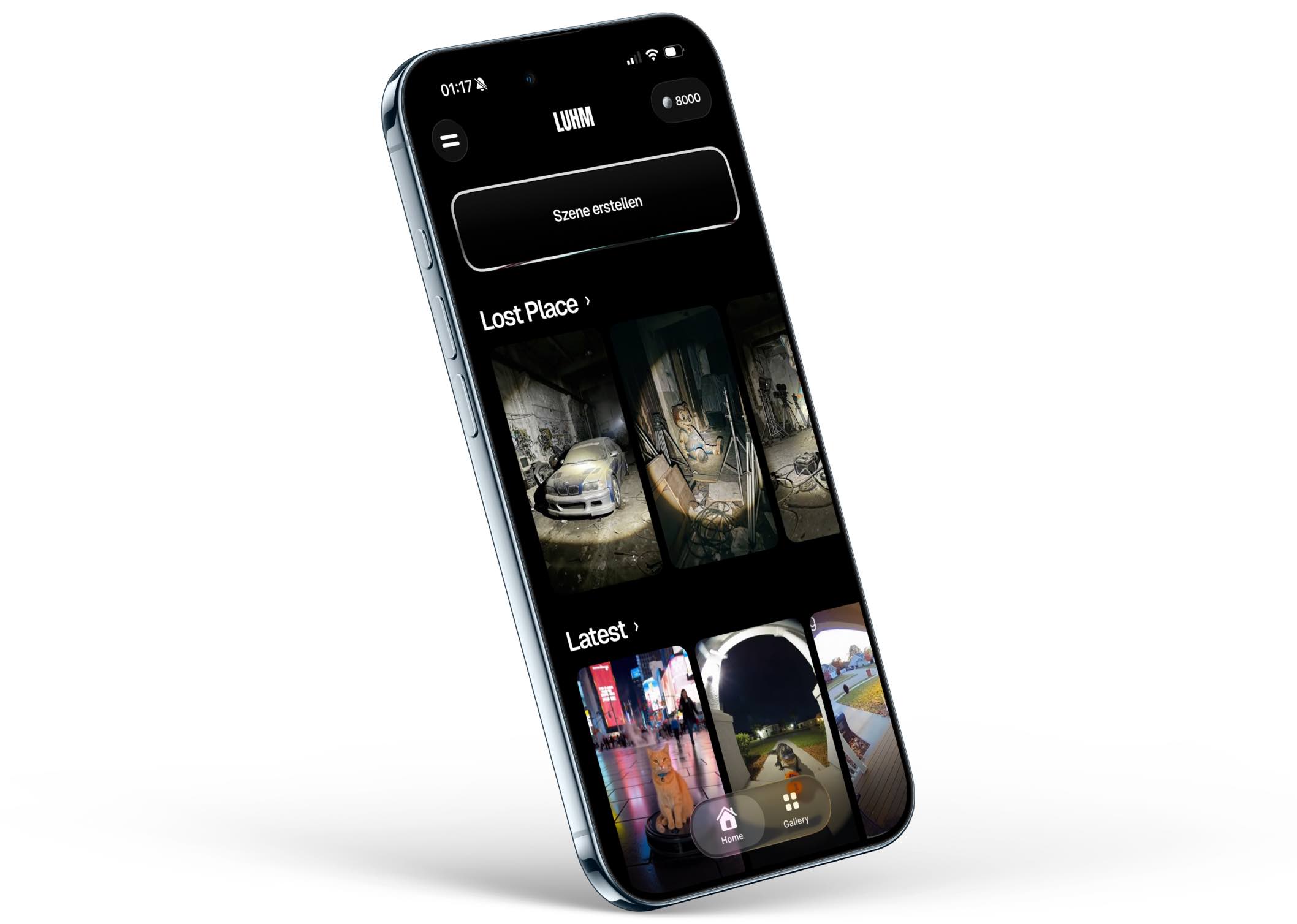 iPhone showing LUHM AI