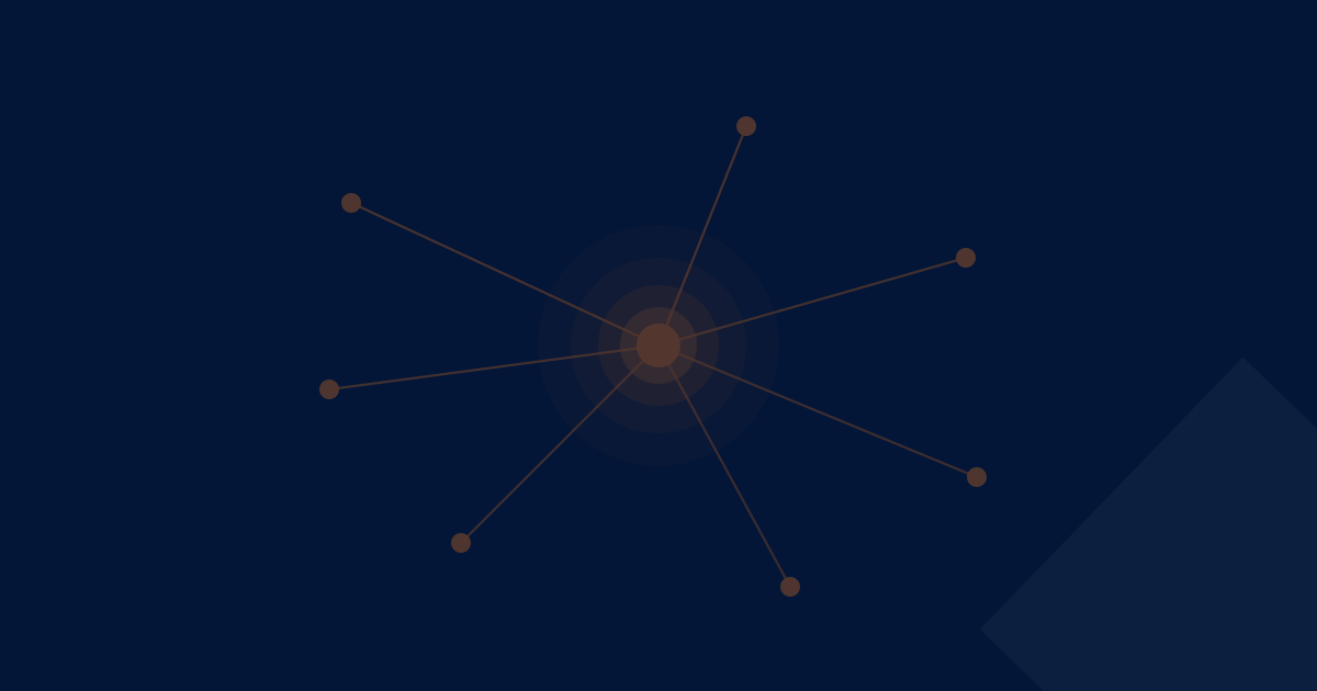 Central nucleus with radial connections to peripheral nodes — first pricing hire as organizational nexus