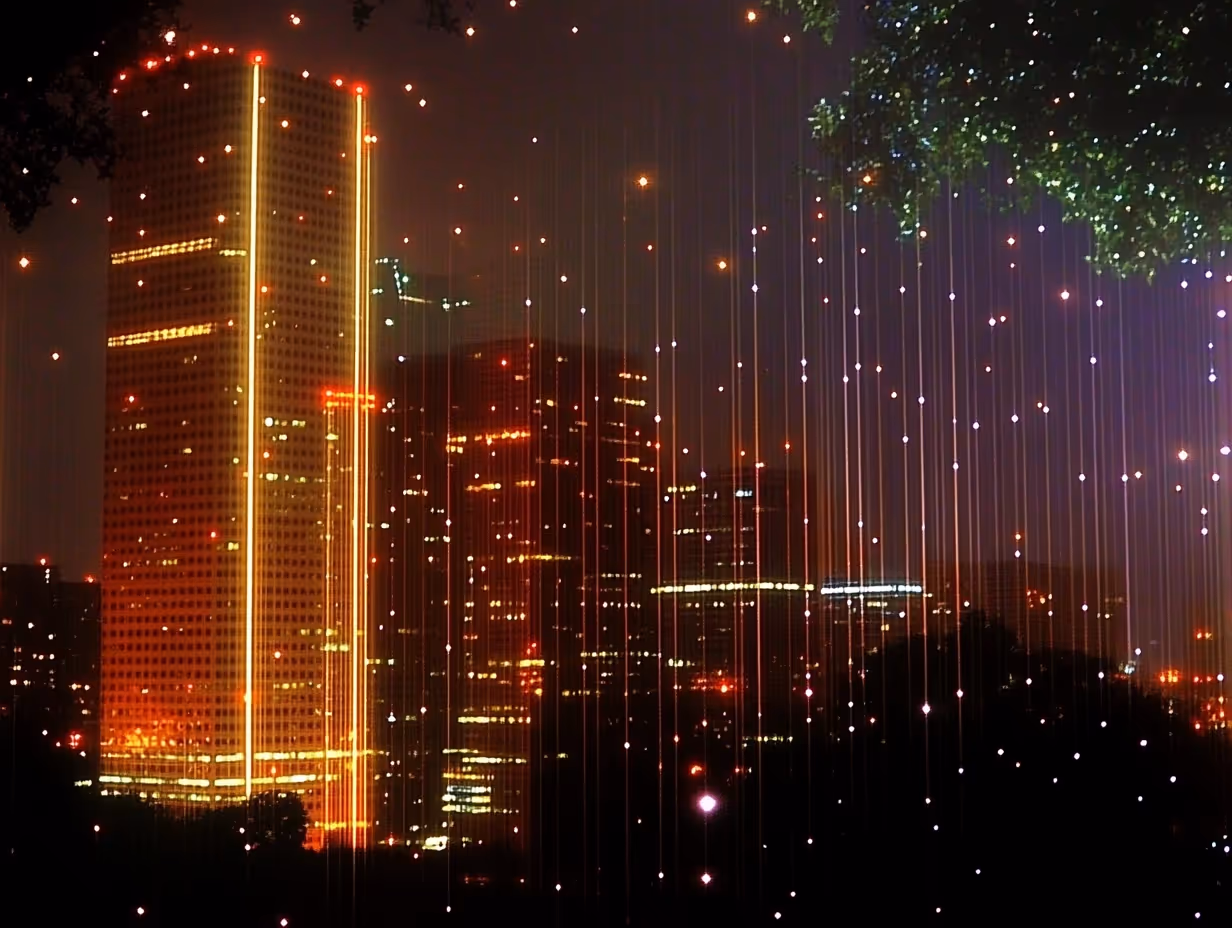 City lights with beautiful colors