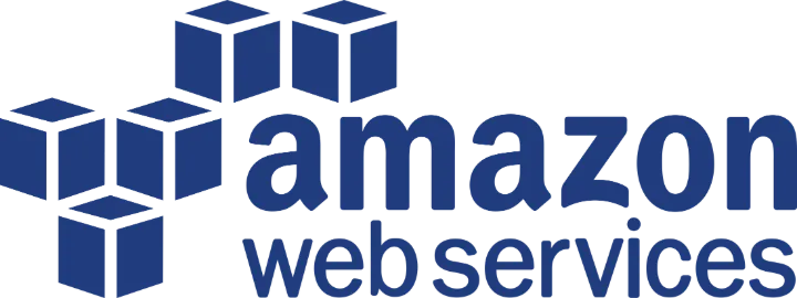 Amazon Web Services logo in navy