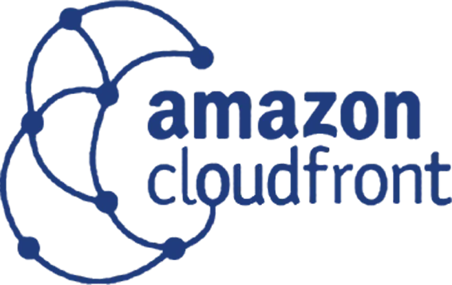 Amazon CloudFront logo in navy