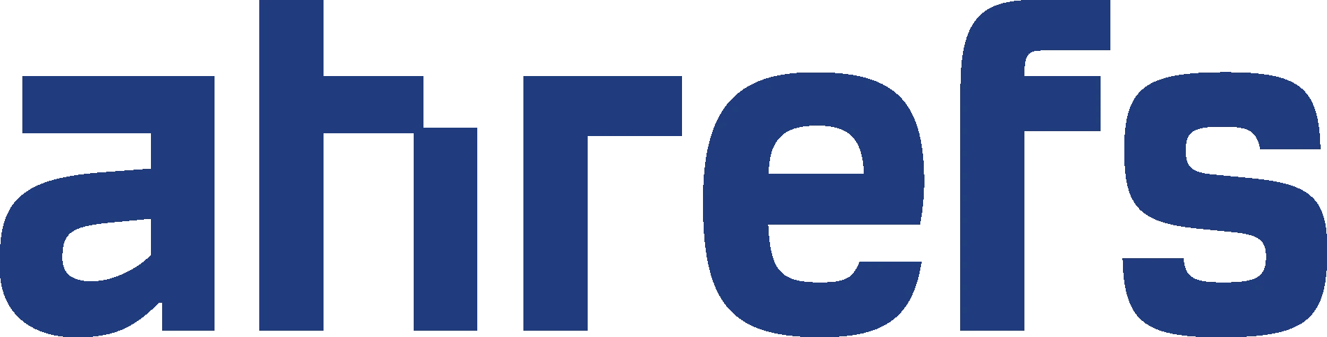 Ahrefs logo in navy