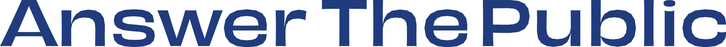 Answer The Public logo in navy