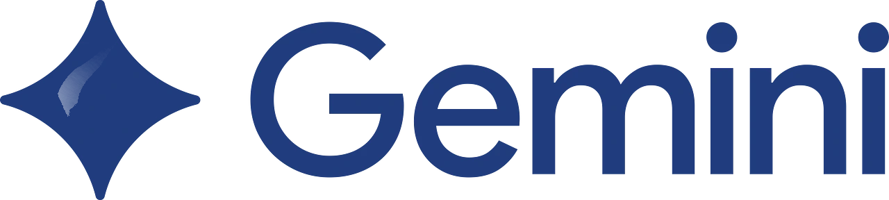 Google Gemini logo in navy