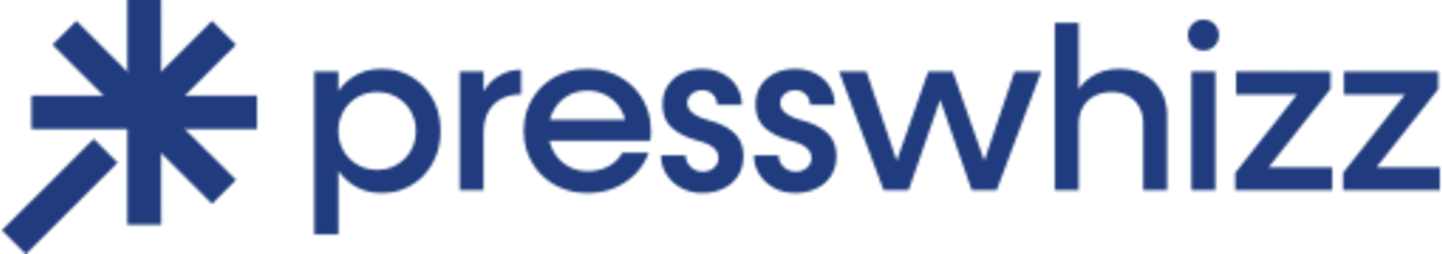 Presswhizz logo in navy