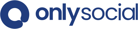 OnlySocial logo in navy