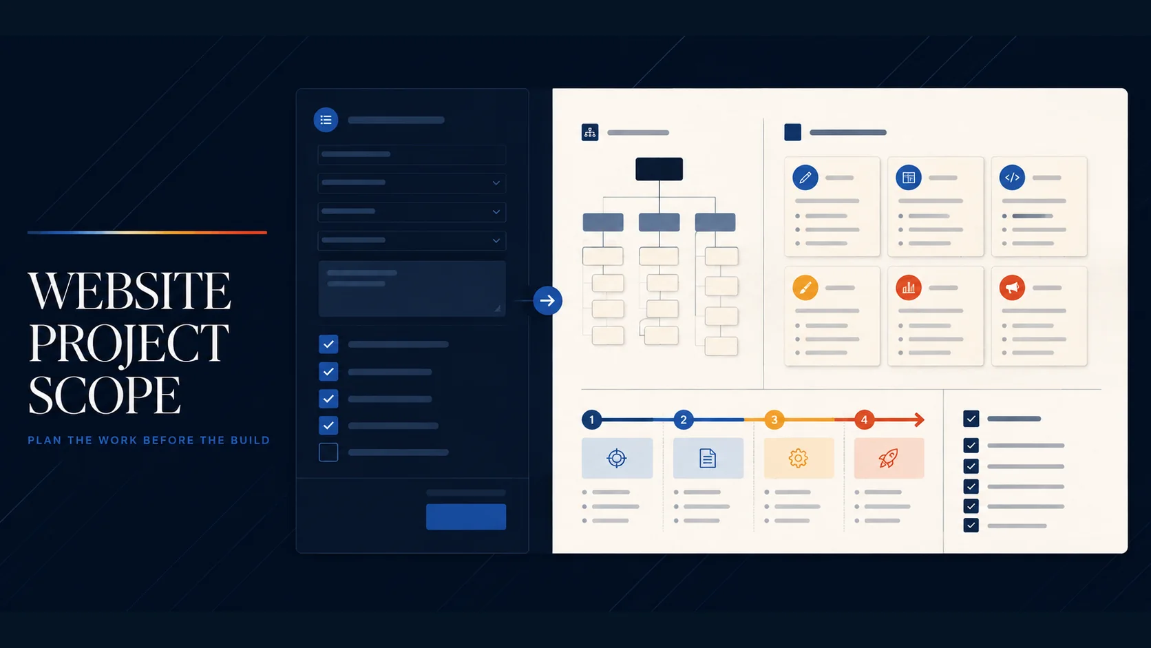 Free Website Project Scope Planner with a structured website brief and timeline.
