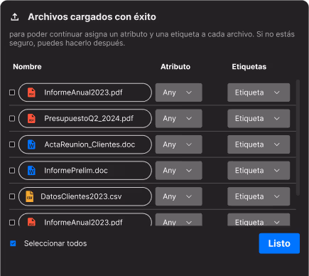 Ventana modal de ALMA IA abriendo un documento