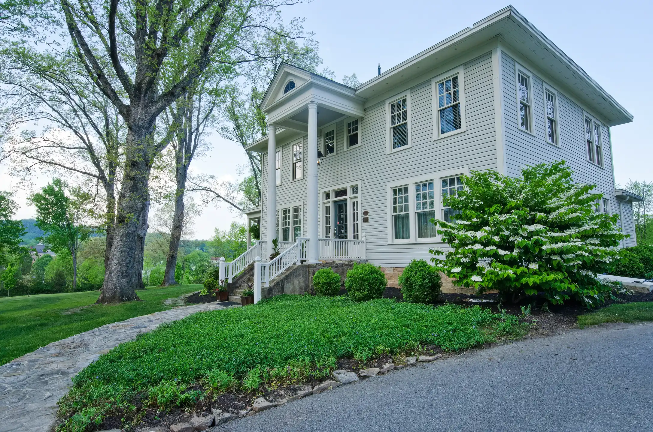 The historic Brown Oaks house and gardens