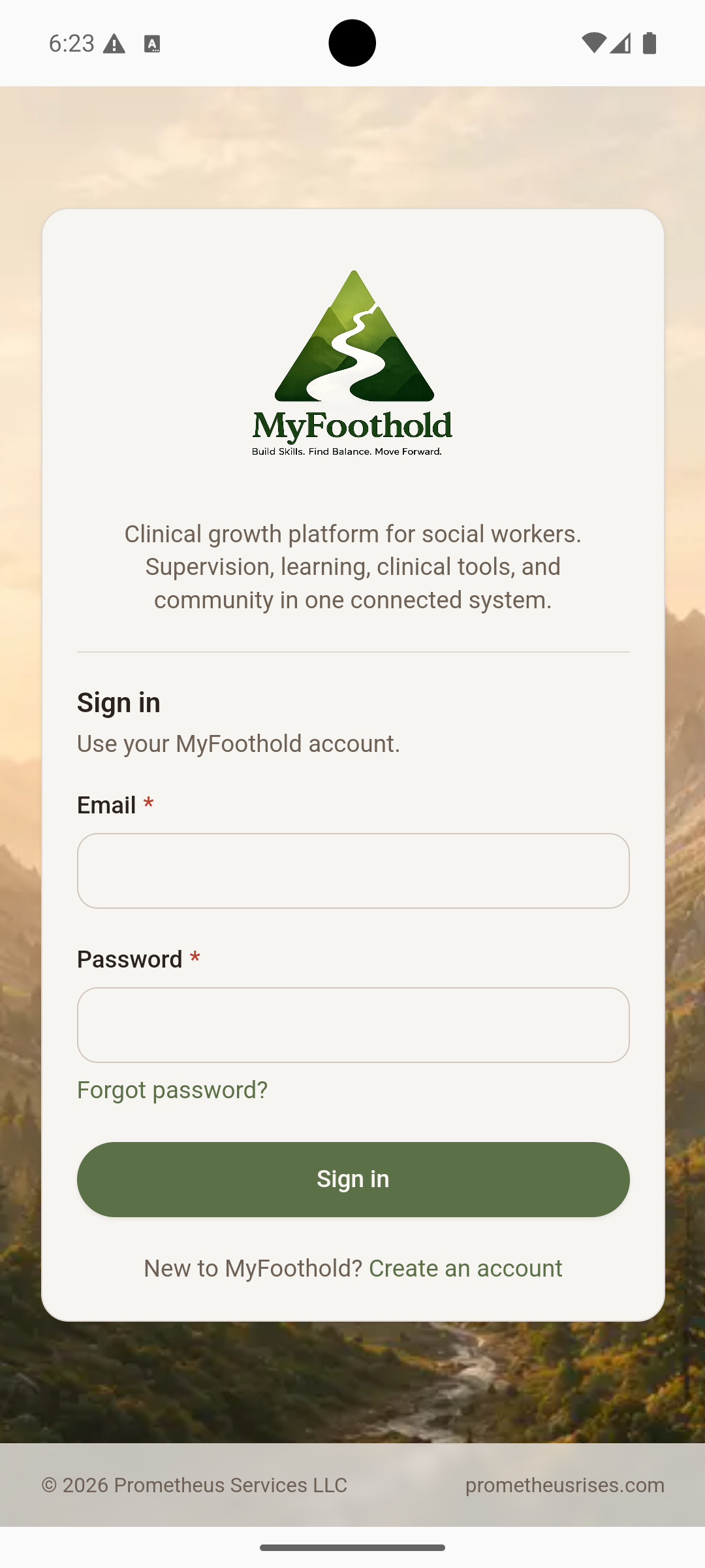 Mobile sign-in