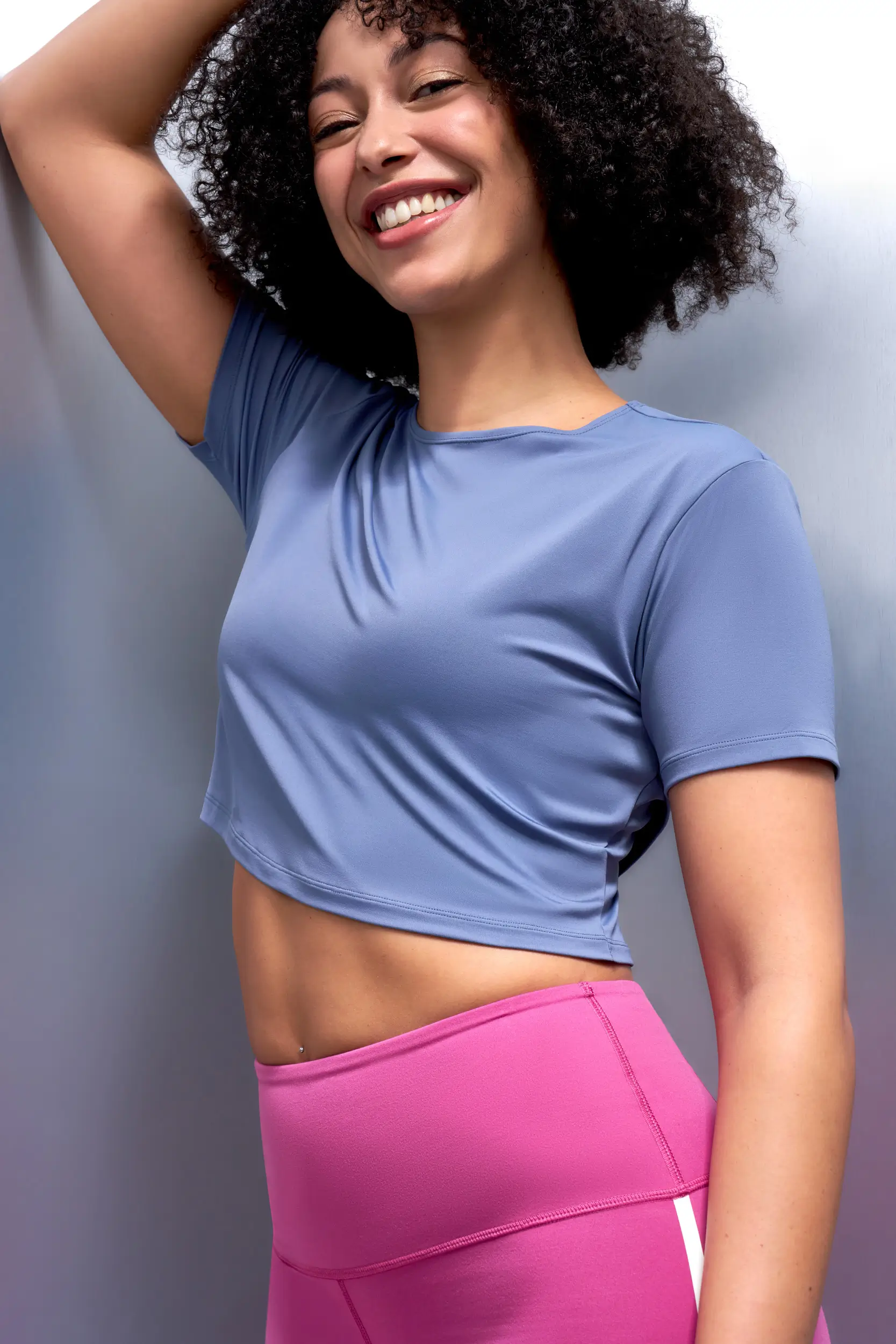 All Season Active Crop Tee