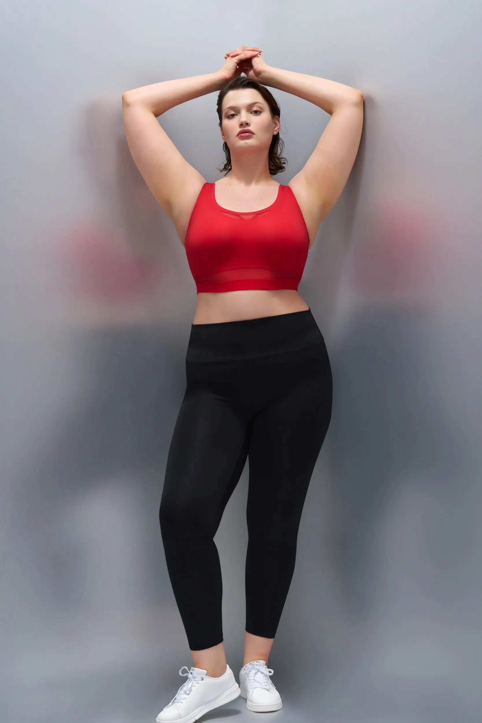 Mesh Panels Sports Bra
