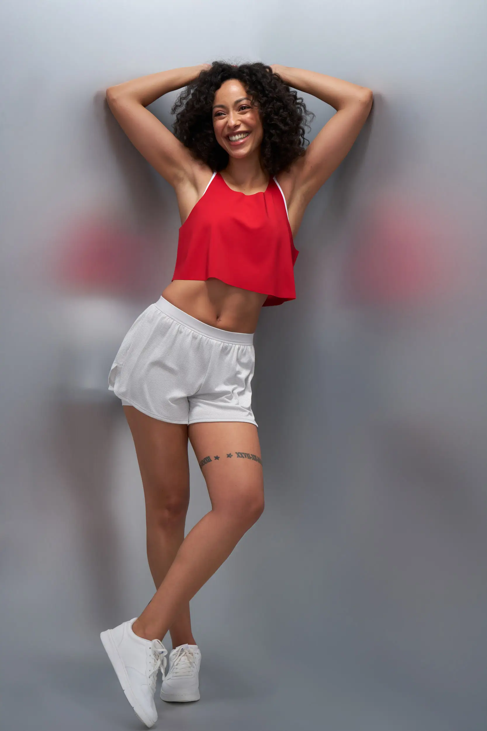 Padded Crop Top & Running Shorts
