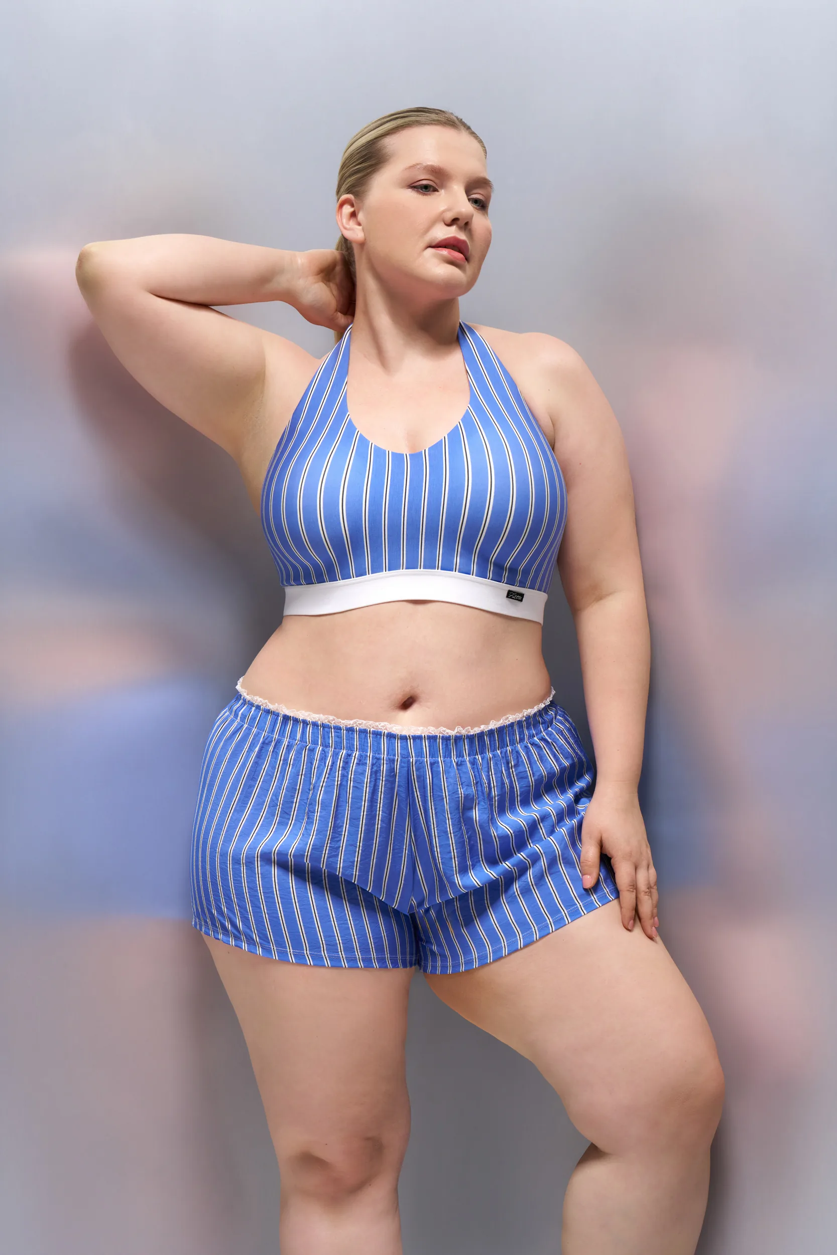 Halter Neck Bralette & Mid-waisted Boxers