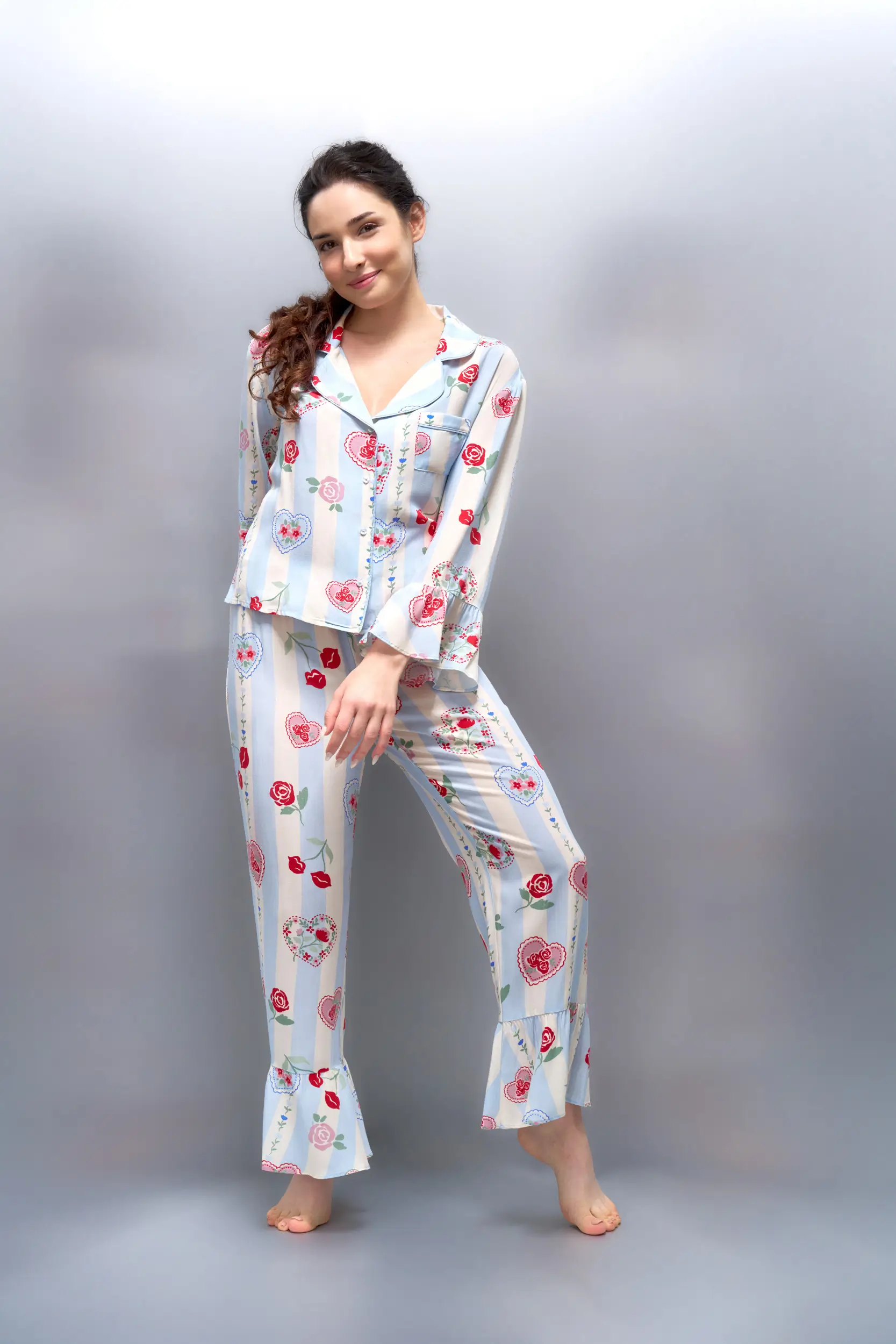 Printed Pyjama Top & Printed Pyjama Pants