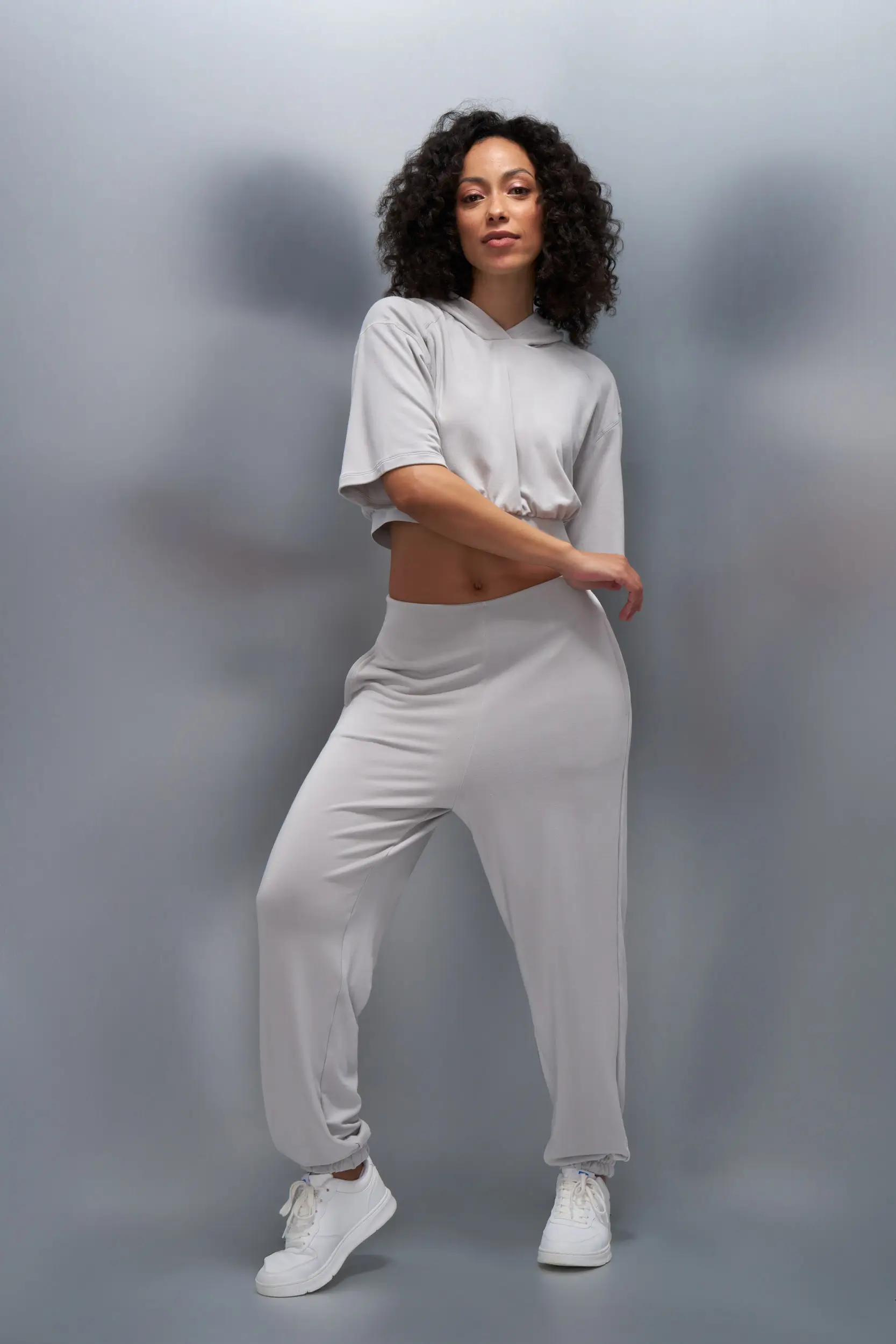 Short Sleeve Cropped Hoodie