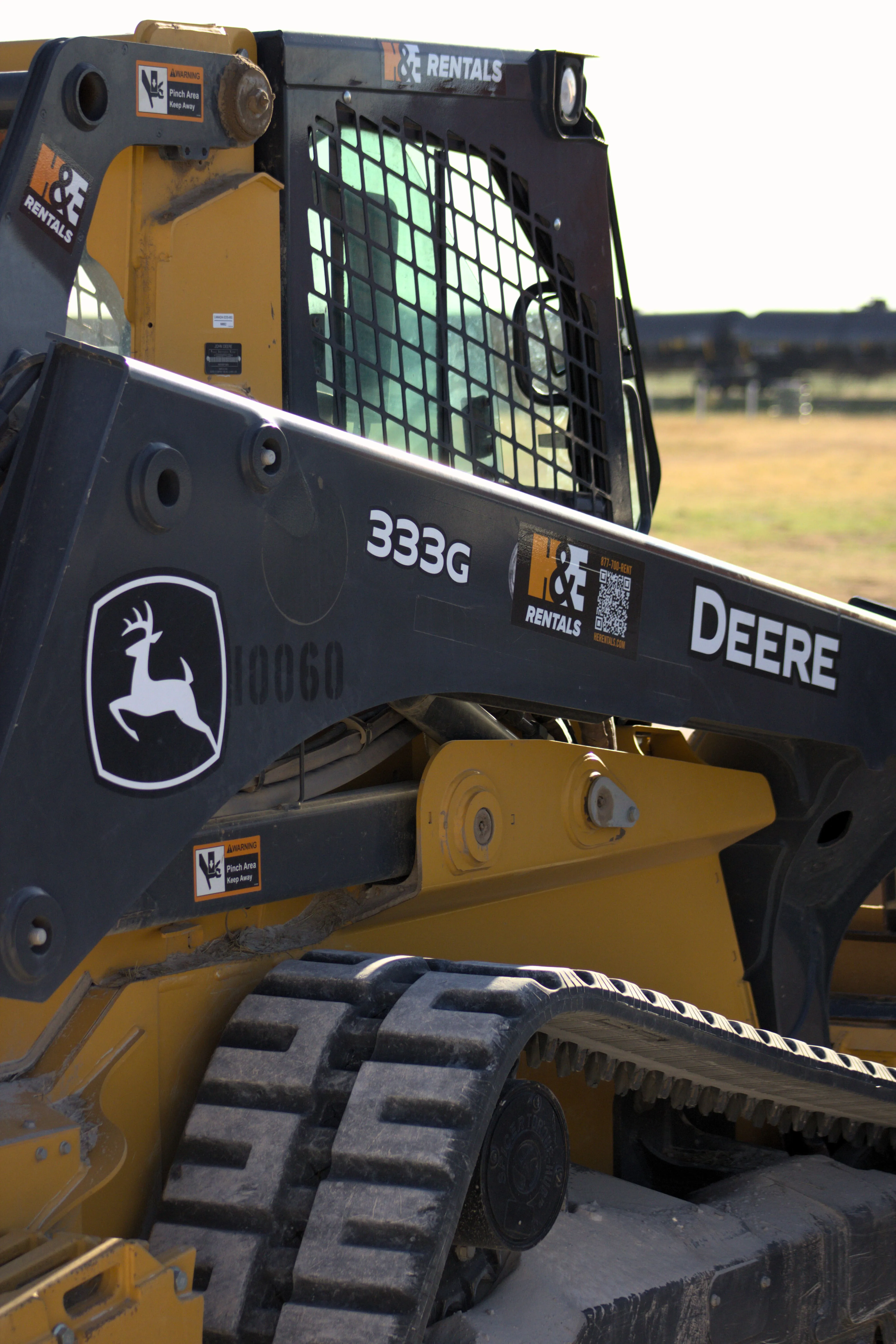 John Deere compact track loader on site at the Diamond solar project