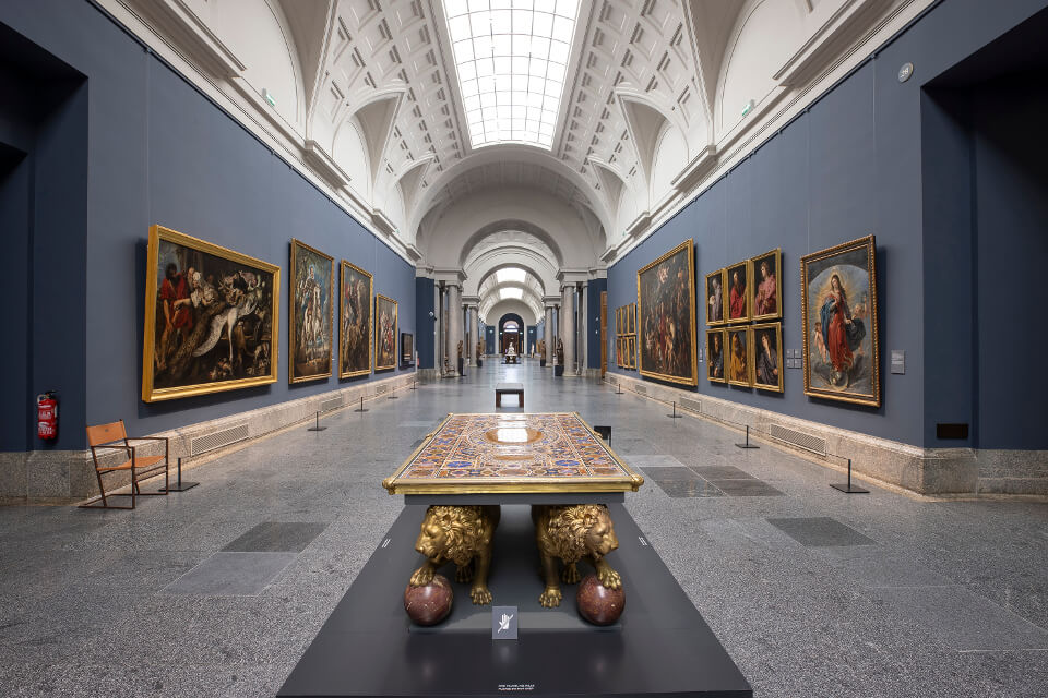 Gallery room at the Prado Museum for the exhibition Prado. Siglo XXI