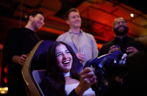 Racing simulator at F1 Arcade Madrid