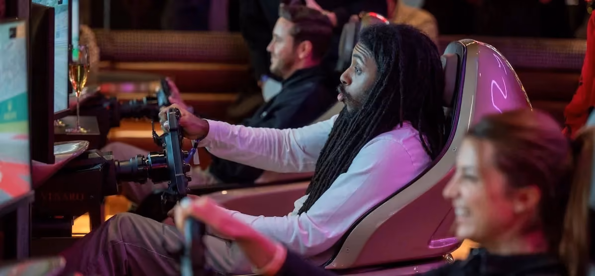 Racing simulator at F1 Arcade Madrid
