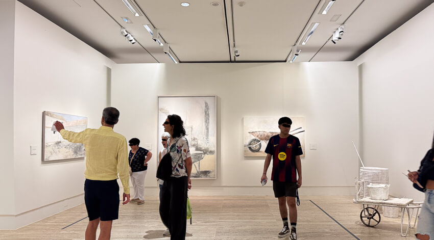 Cuadro de Carmen Laffón en la retrospectiva Variaciones del Thyssen-Bornemisza, Madrid