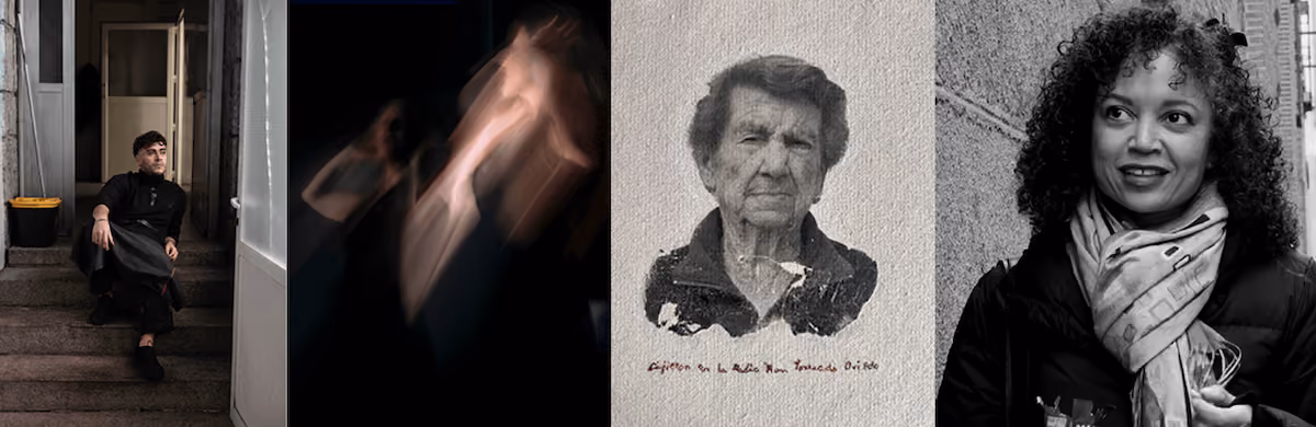 Various portraits from the Miradas en Resistencia exhibition in Madrid
