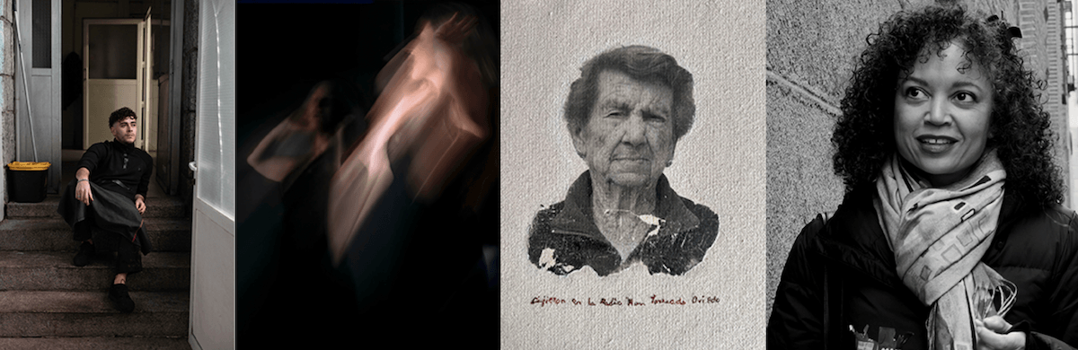 Various portraits from the Miradas en Resistencia exhibition in Madrid