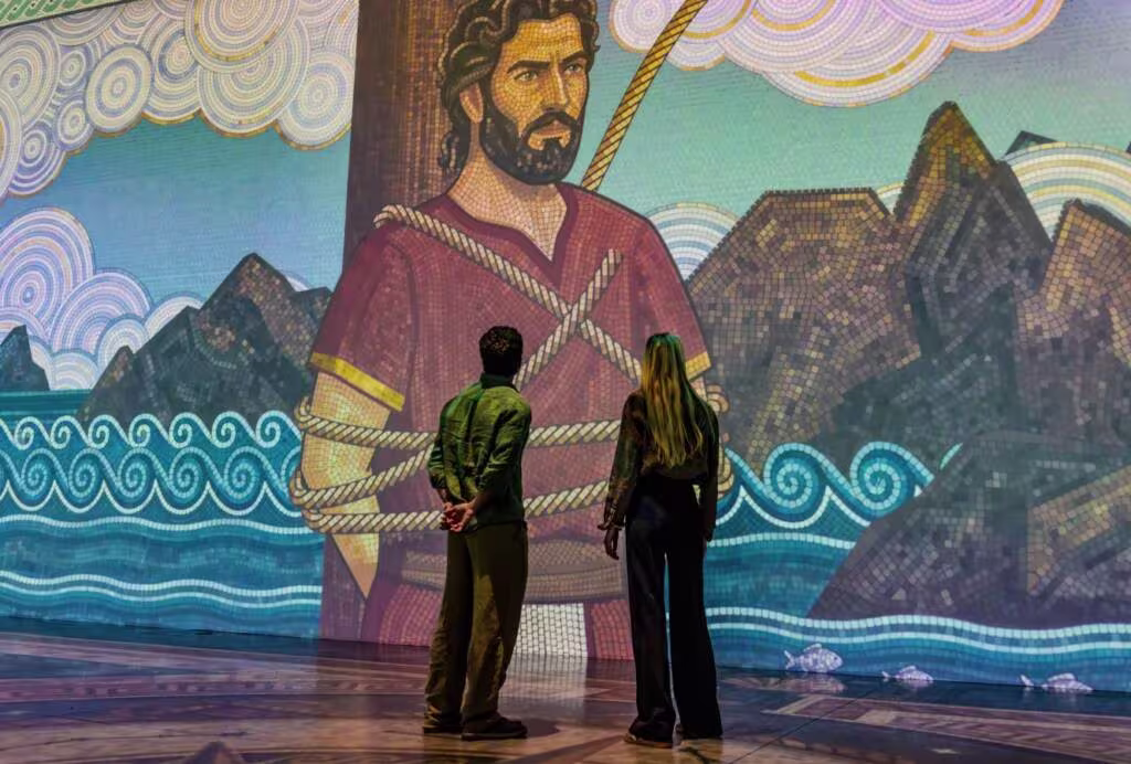 Inside The Odyssey immersive journey at Matadero Madrid by MAD Artes Digitales